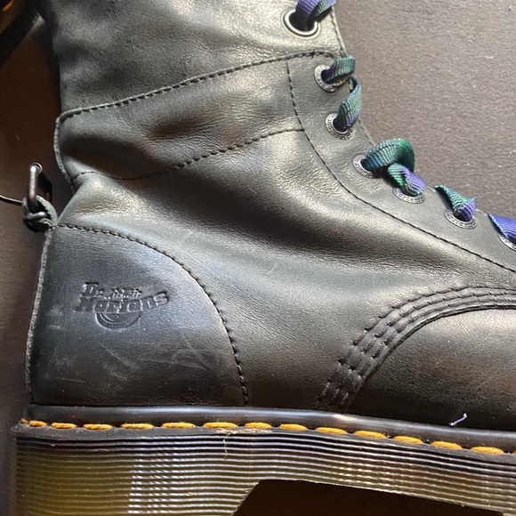 Doc Marten Truimph 1914 fold over plaid boot 10 - Picture 6 of 10